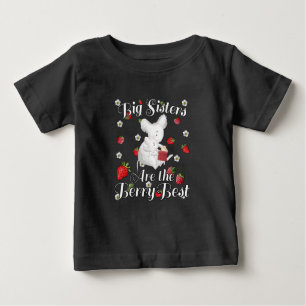 Big Sisters Berry Best - Mouse Strawberry Pun T Shirt