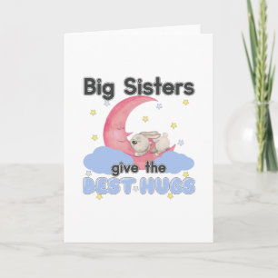 Big Sisters Ge the Best Hugs - Måne Bunny Kort