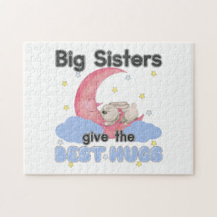 Big Sisters Ge the Best Hugs - Måne Bunny Pussel