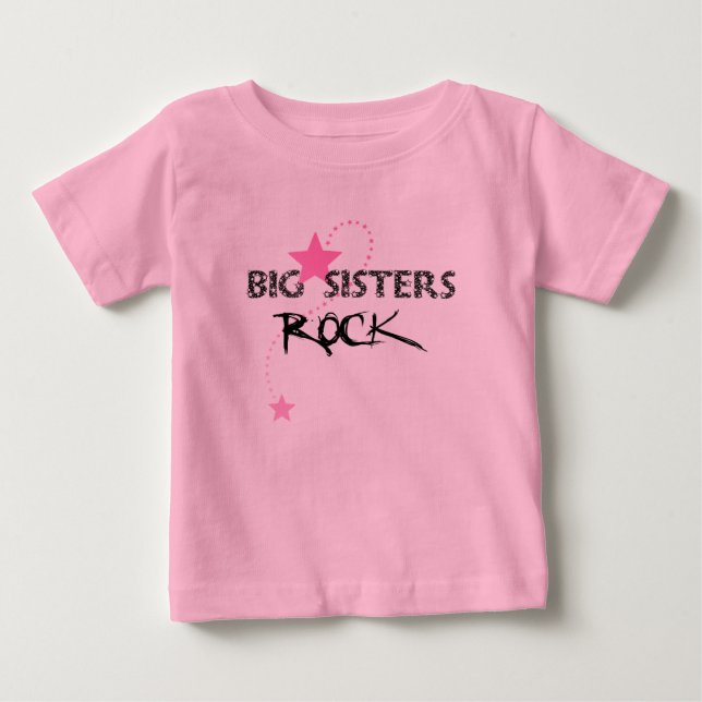 Big Sisters Sten Småbarn Långärmad T-shirt (Framsida)