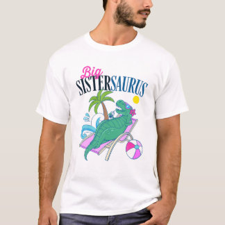 Big Sistersaurus T Rex Sister Saurus Family Vacati T Shirt