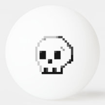 Big Skull-pixelbild 8-bitars Ping Pong Boll
