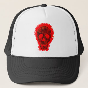 Big Skull Red-truckerkeps Keps