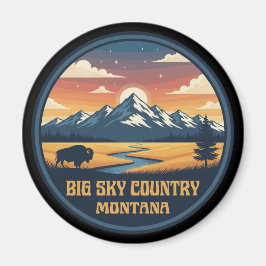 Big Sky Country Montana Magnet