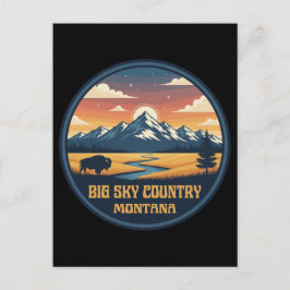 Big Sky Country Montana Vykort