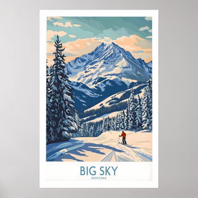 Big Sky Wall Art Print 1 Poster (Framsidan)