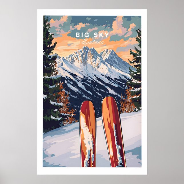 Big Sky Wall Art Skidtryck 1 Poster (Framsidan)