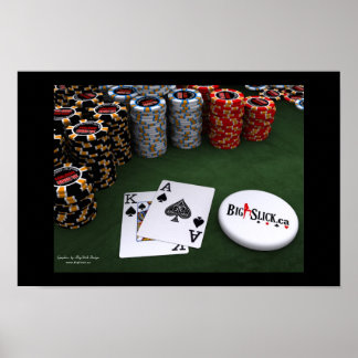 Big Slick - Spades w\BigSlick Dealer-knapp Poster