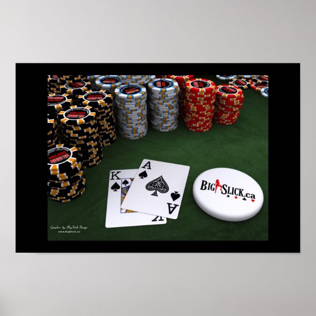Big Slick - Spades w\BigSlick Dealer-knapp Poster (Framsidan)