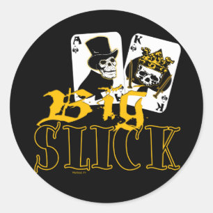 Big Slick Sticker Runt Klistermärke
