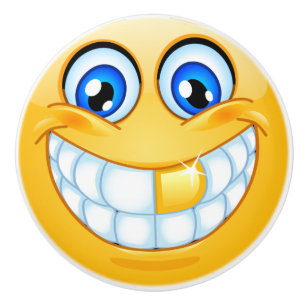 Big Smile Lycklig Ansikte Drawer Knob - SRF Knopp