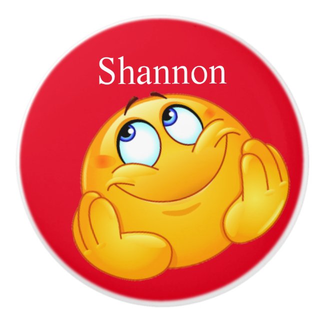 Big Smile Lycklig Ansikte Drawer Knob - SRF Knopp (Framsidan)