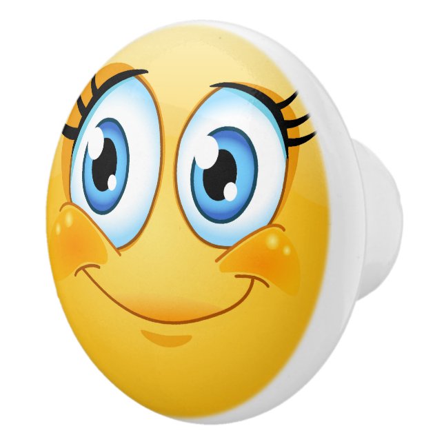 Big Smile Lycklig Ansikte Drawer Knob - SRF Knopp (Höger)