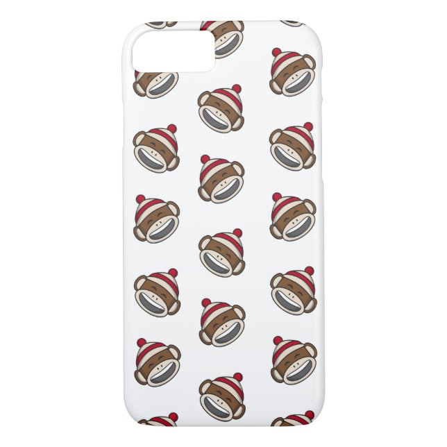 Big Smile Sock monkey Emoji Case-Mate iPhone Skal (Baksida)