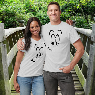 Big Smiling Ansikte Unisex Tee Shirt