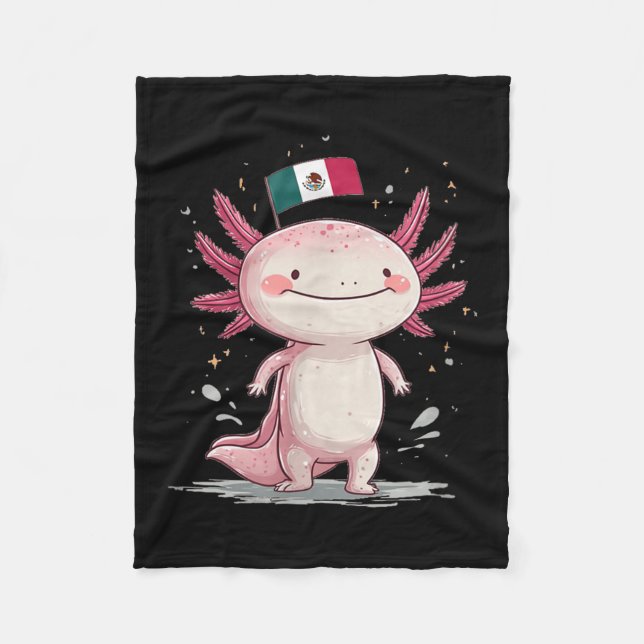 Big Smiling Axolotl Costume Fleecefilt (Framsidan)