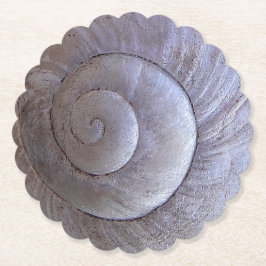 Big snigel snäcka underlägg papper