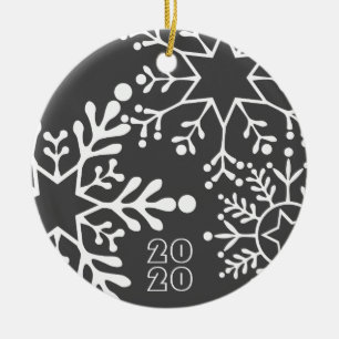 Big SNÖFLINGOR Namn och julhelgen Julgransprydnad Keramik