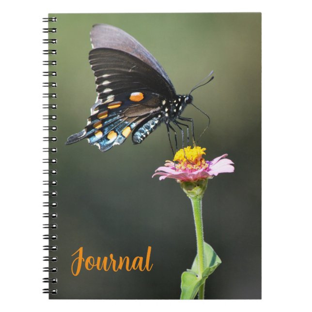 Big Söt Butterfly och Flower Journal Personal Anteckningsbok (Framsidan)