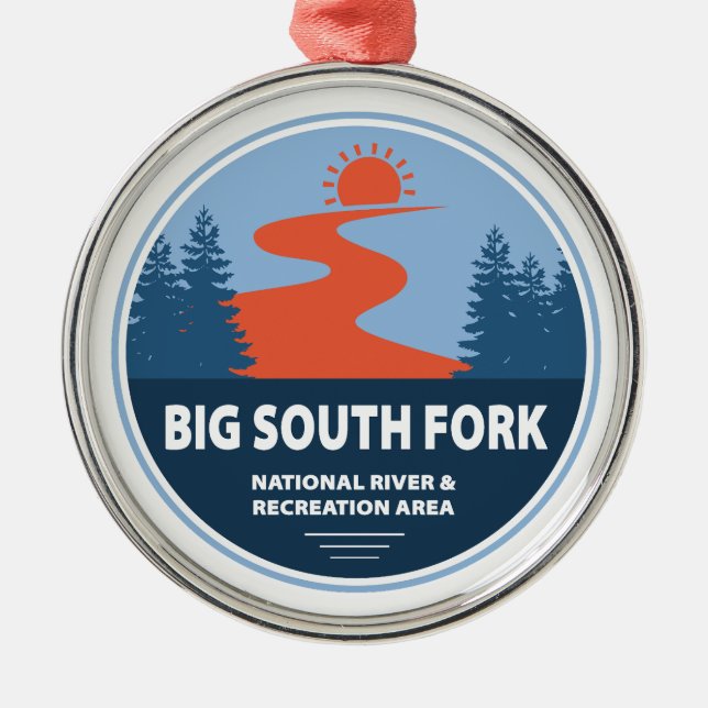 Big South Fork National River and Recreation Area Julgransprydnad Metall (Framsidan)