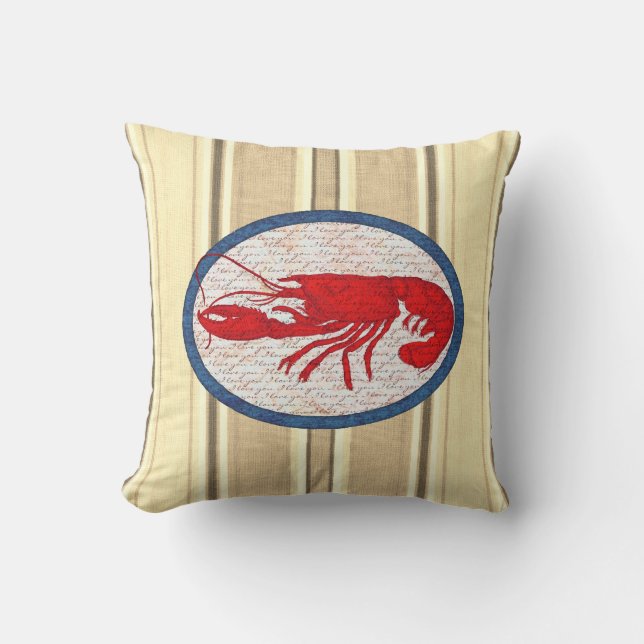 Big Spiny Sten Lobster Kudde (Framsida)
