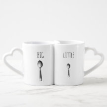 Big Spoon och Little Spoon kaffe mugg set
