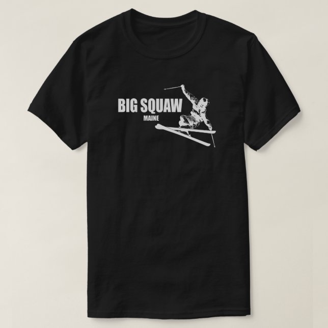 Big Squaw Maine Skier T Shirt (Design framsida)