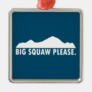 Big Squaw, tack Julgransprydnad Metall