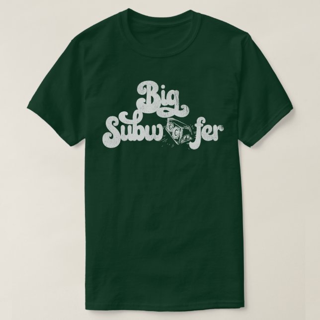 Big Subwoofer BW T Shirt (Design framsida)