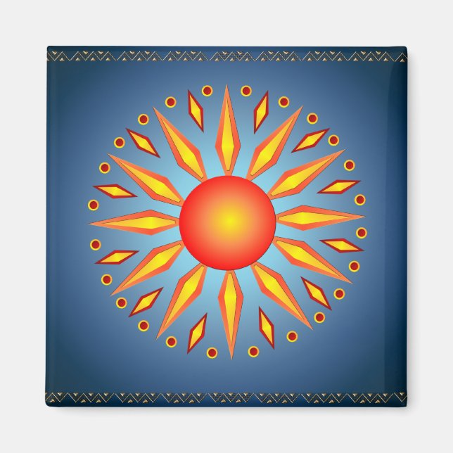 Big Summer Solstice Sol Magnet (Framsidan)