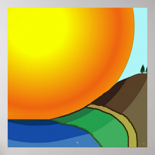 Big Sunrise-Poster Poster (Framsidan)