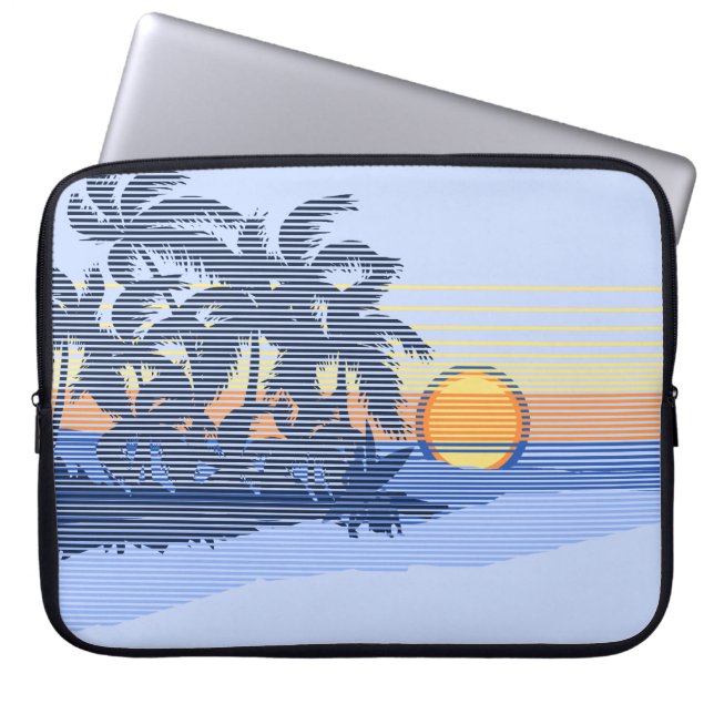 Big Sunset Hawaiian Neoprene Wetdräe Laptop Fodral (Framsidan)