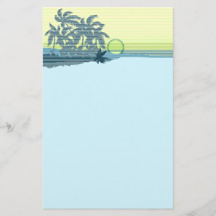 Big Sunset Hawaiian Stationary Brevpapper