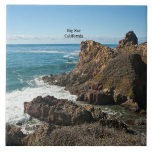 Big Sur, Calfornia, märkt. Kakelplatta