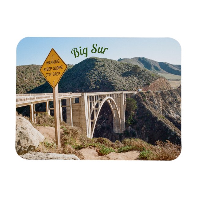 Big Sur California Bixby Bridge Magnet (Horisontell)