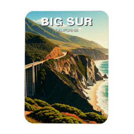 Big Sur California Central Kusten Magnet