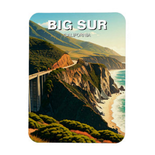 Big Sur California Central Kusten Magnet