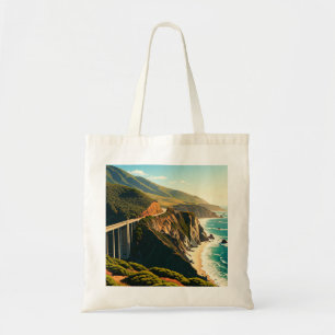 Big Sur California Central Kusten Tygkasse