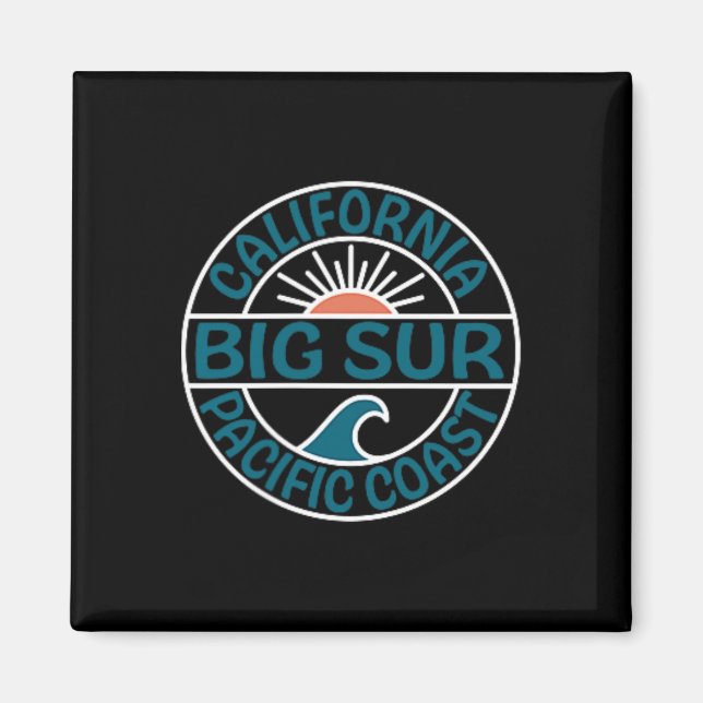 Big Sur California Front and Back Magnet (Framsidan)