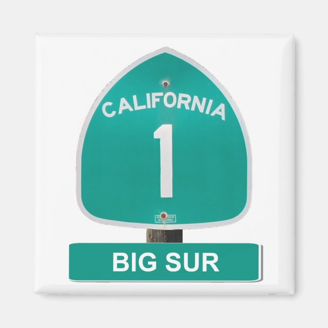 Big Sur, California Highway 1 Magnet (Framsidan)