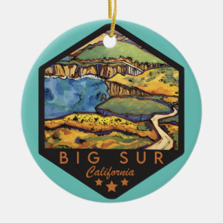 Big Sur California Julgransprydnad Keramik