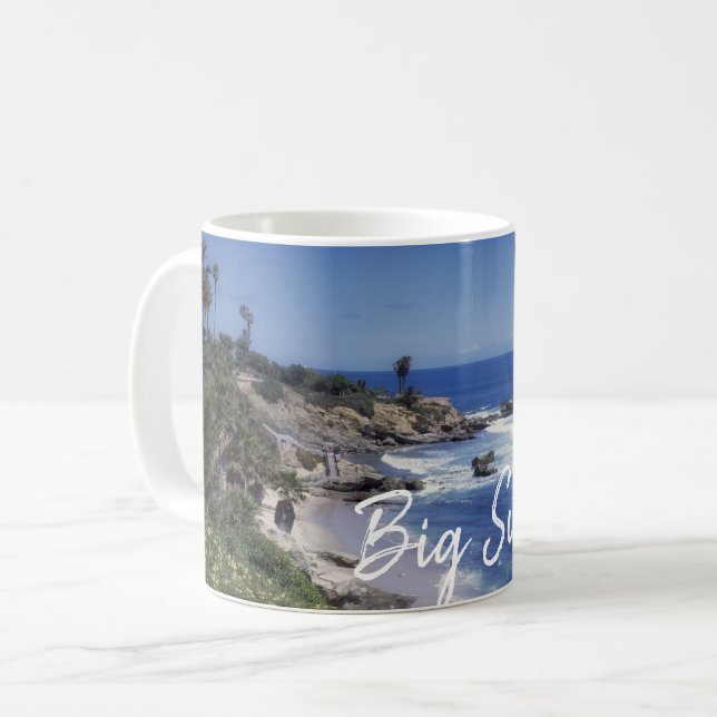Big Sur California Kusten Kaffemugg (Framsida vänster)