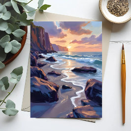 Big Sur, California Kusten Painting Vykort