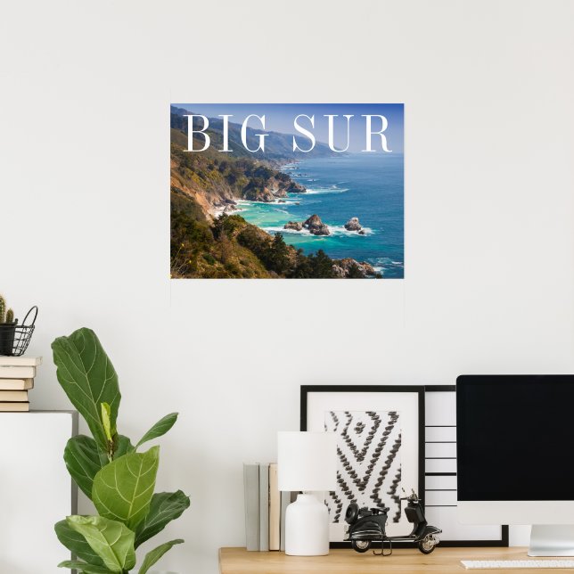 Big Sur California Kusten Poster (Hemmakontoret)