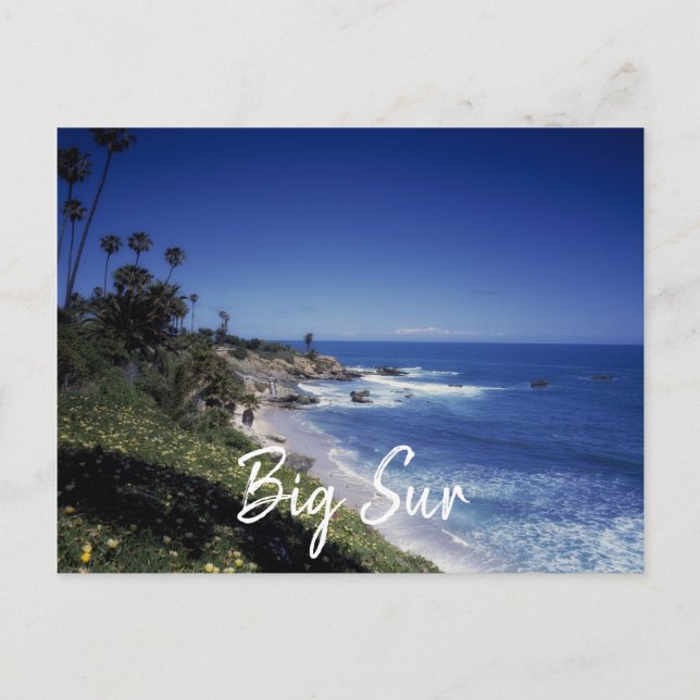 Big Sur California Kusten Vykort (Framsida)
