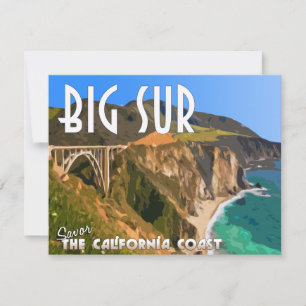Big Sur California Pacific Kusten Highway Flat Car