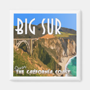 Big Sur California Pacific Kusten Highway Magnet