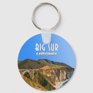 Big Sur California Pacific Kusten Highway Nyckelring