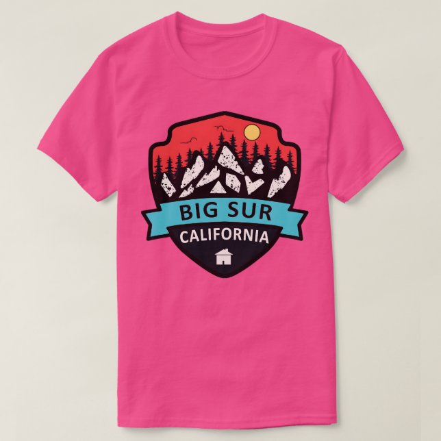 Big Sur California TShirt T Shirt (Design framsida)