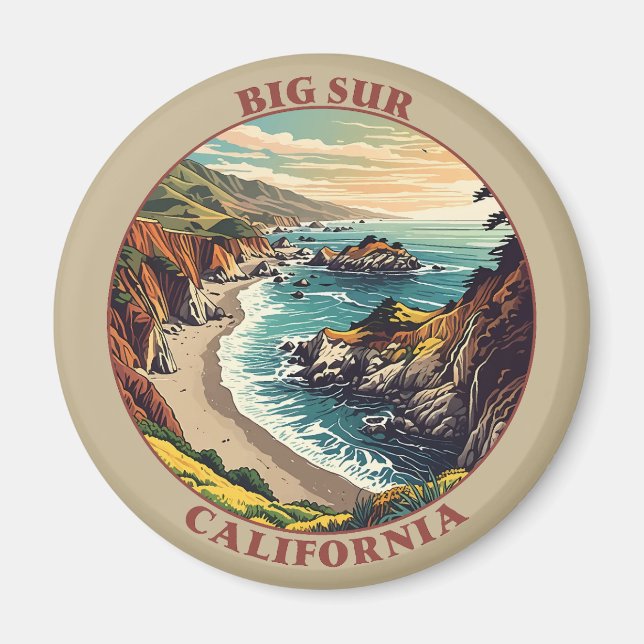 Big Sur California USA Magnet (Framsidan)